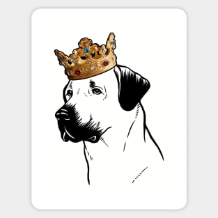 Anatolian Shepherd Dog King Queen Wearing Crown Sticker